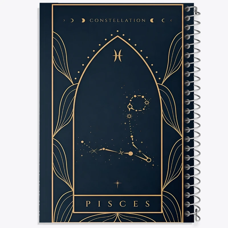 دفتر شطرنجی 50 برگ خندالو طرح ماه تولد اسفند کد F10882