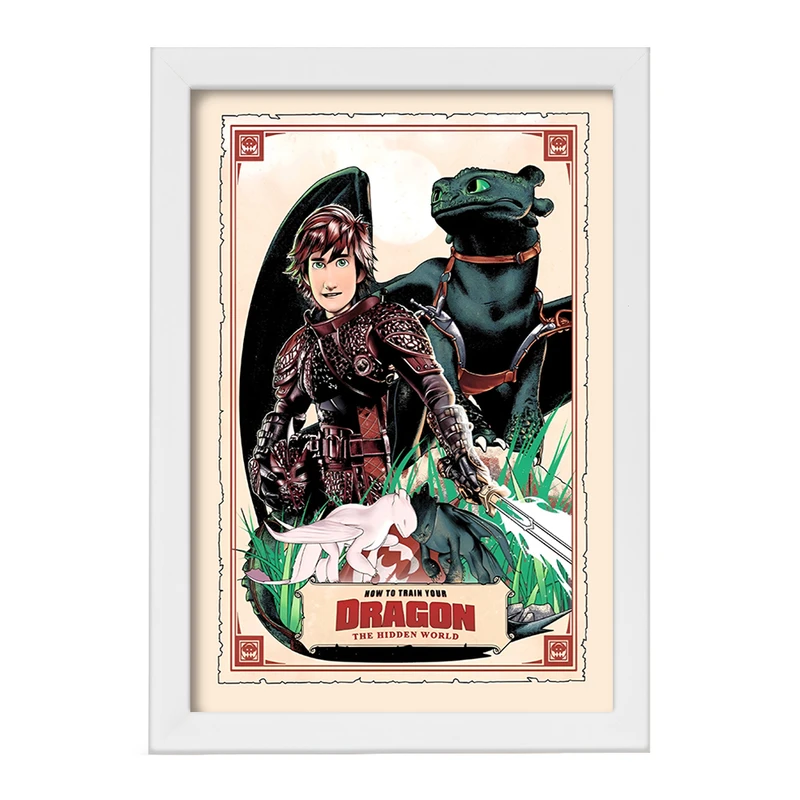 تابلو خندالو طرح چگونه اژدهای خود را تربیت کنیم کد F13570