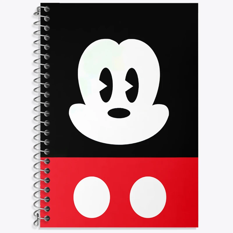 دفتر زبان دوخط 50 برگ خندالو طرح میکی موس کد N7207