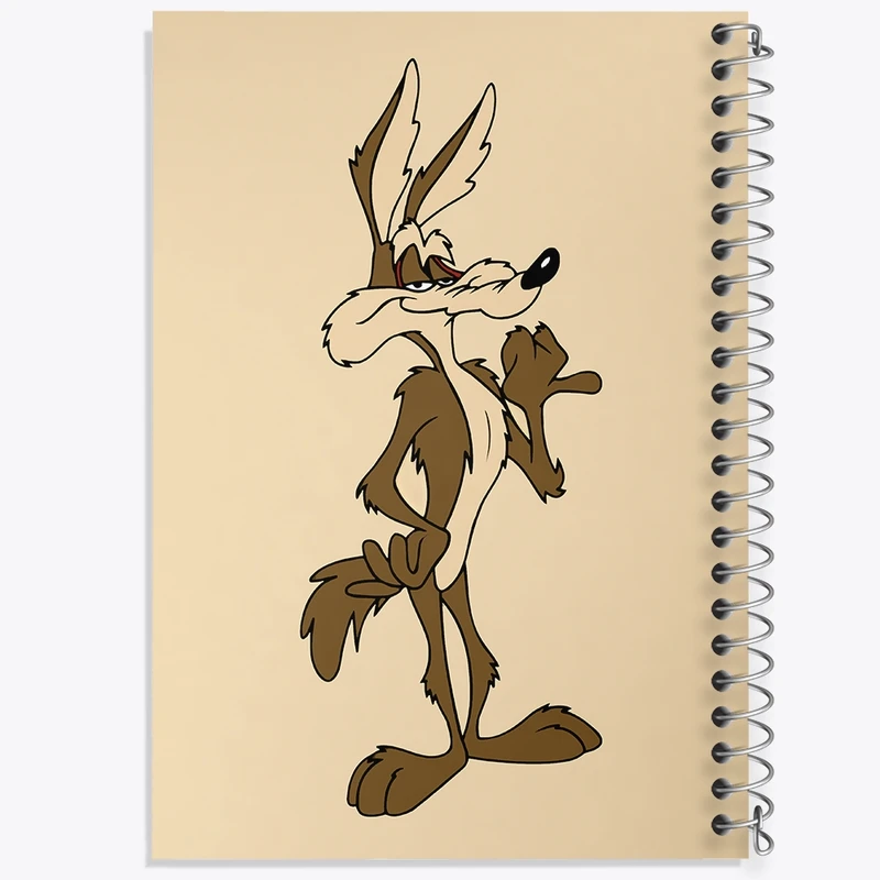 دفتر طراحی 50 برگ خندالو طرح وایل ای کایوت (Wile E Coyote) کد N5760
