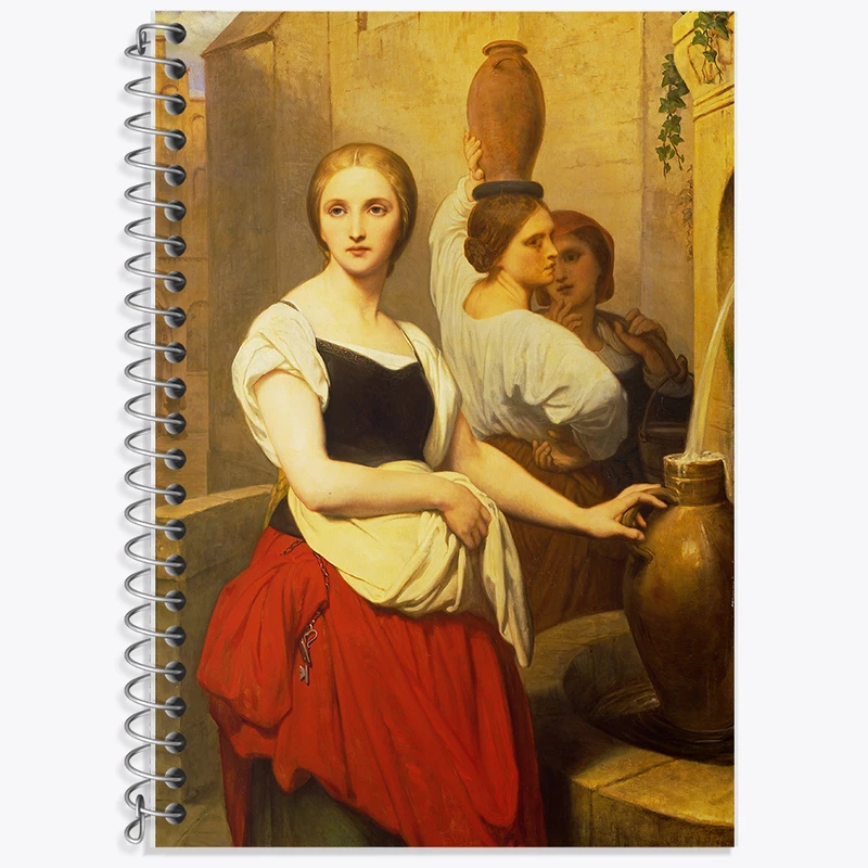 دفتر نت موسیقی 50 برگ خندالو طرح نقاشی مارگارت در فواره اثر آری شفر کد F12160