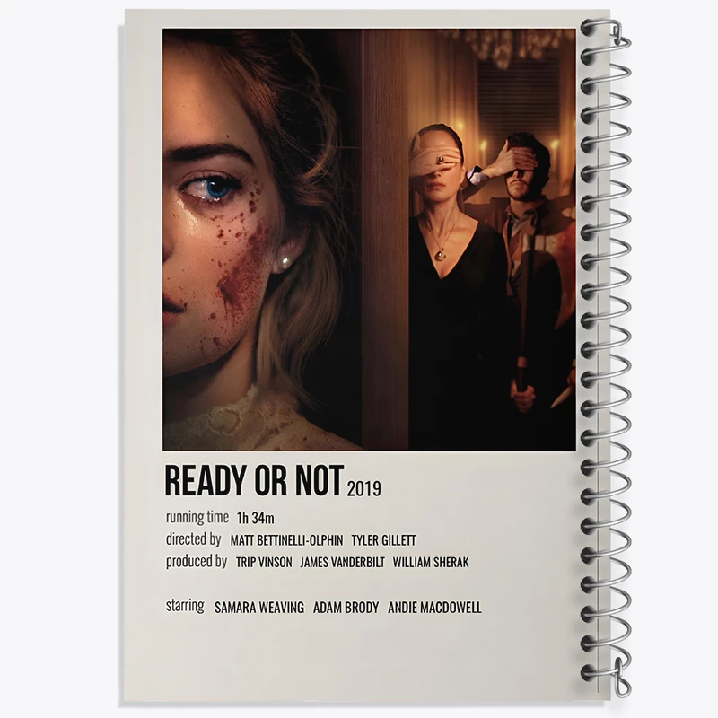 دفتر مشق 50 برگ خندالو طرح آماده ‌ای یا نه (Ready or Not) کد F13038