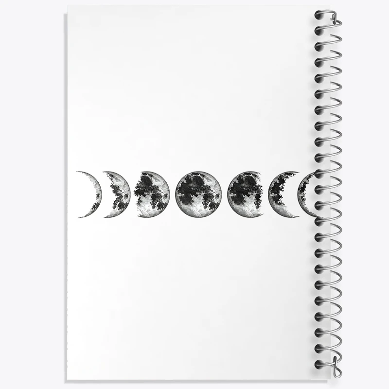 دفتر ژورنال نویسی 50 برگ خندالو مدل نقطه ای طرح ماه (Moon) کد F3883