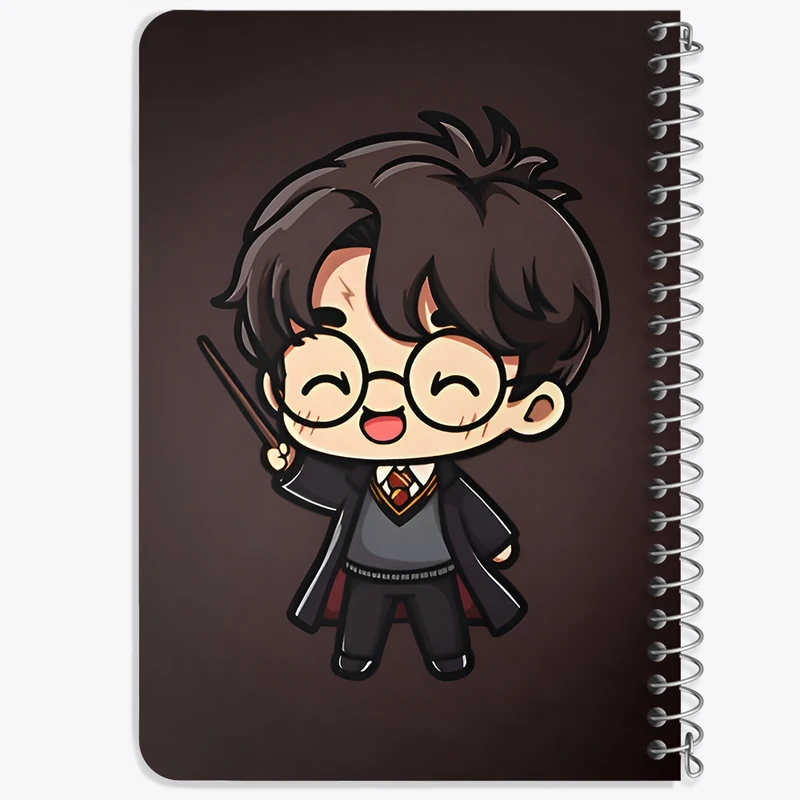 دفتر یادداشت 50 برگ خندالو طرح هری پاتر (Harry Potter) کد F9396