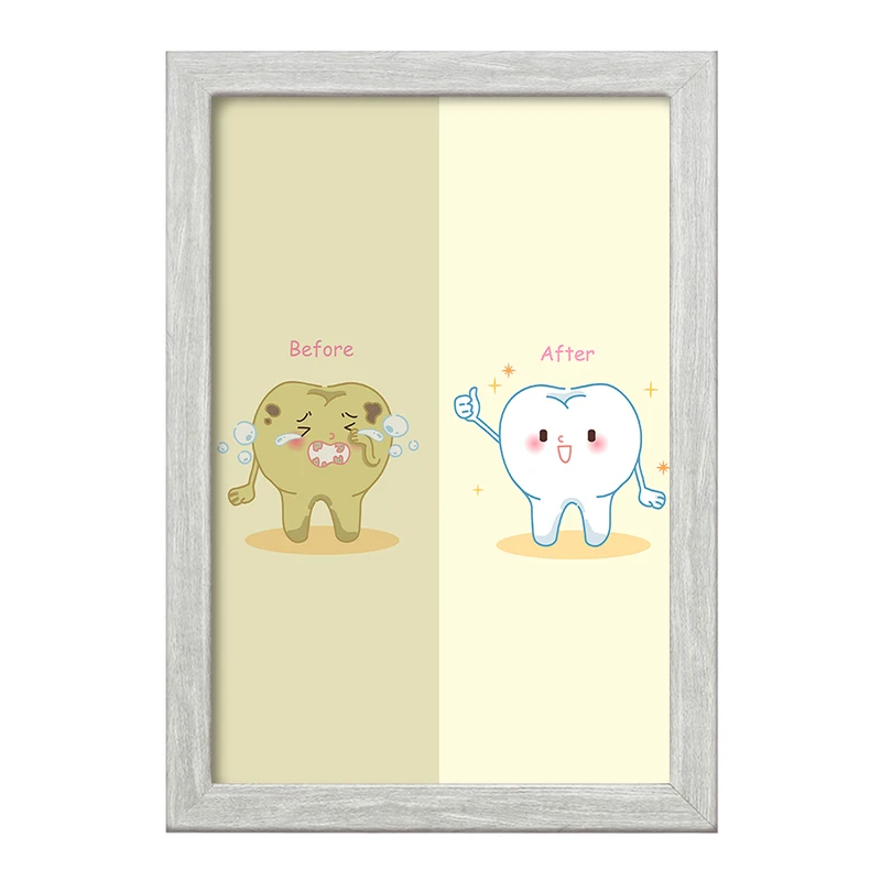 تابلو خندالو طرح دندان و دندان پزشکی کودکانه کد 36713