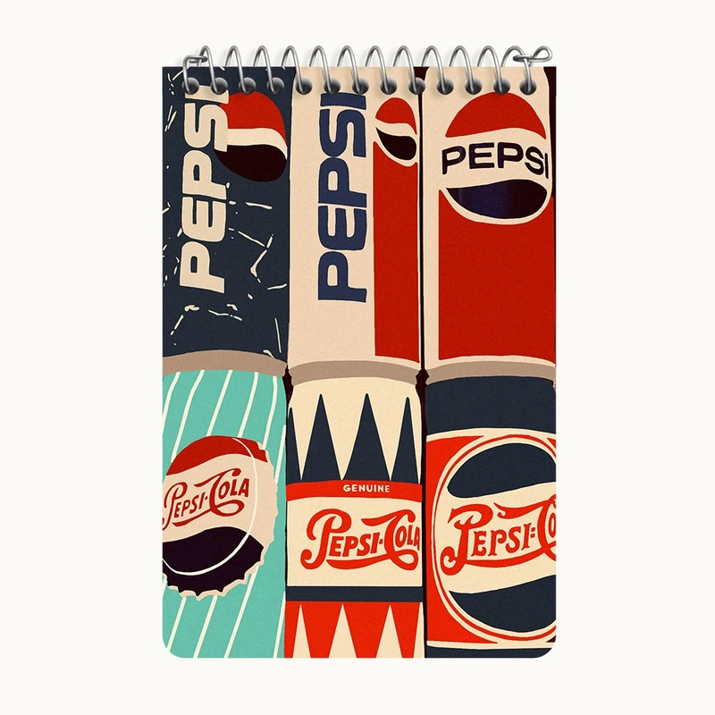 دفتر یادداشت 50 برگ خندالو طرح نوشابه پپسی کد F7428
