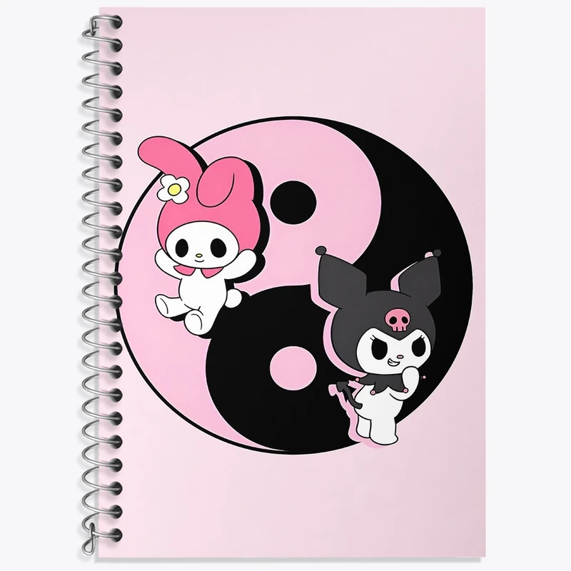 دفتر زبان 50 برگ خندالو مدل سه خط طرح کورومی و مای ملودی کد F3744