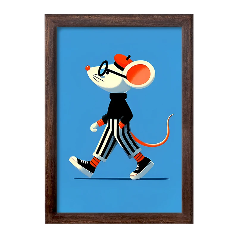 تابلو خندالو طرح موش بانمک کد F7963