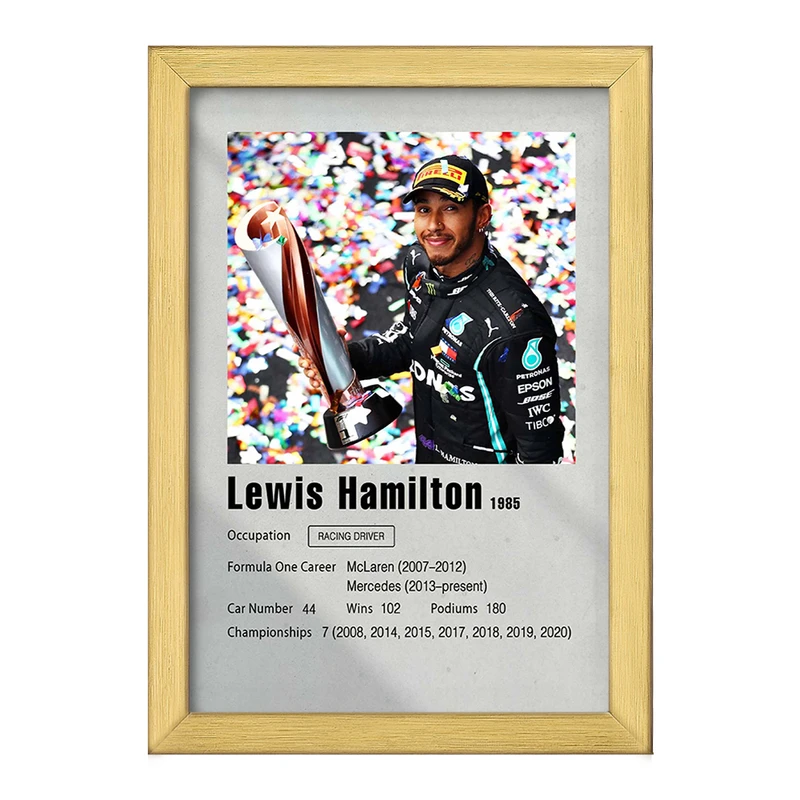 تابلو خندالو طرح لوییس همیلتون (Lewis Hamilton) کد F11244