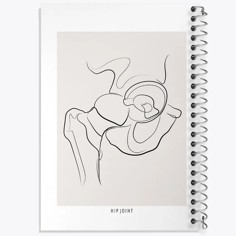 دفتر مشق 50 برگ خندالو طرح مفصل ران (Hip Joint) کد F13913