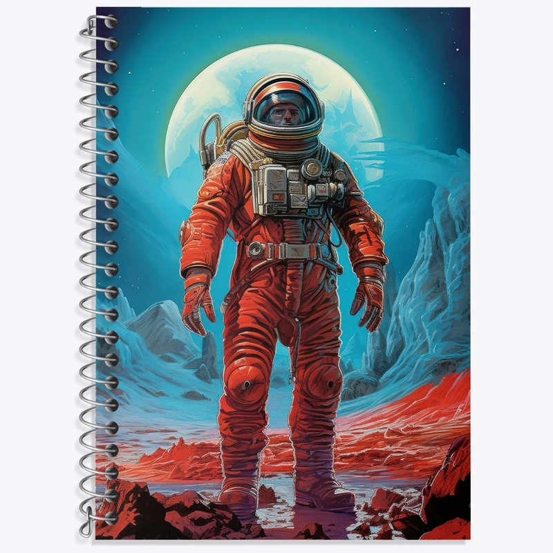 دفتر لغت 50 برگ خندالو طرح فضانورد کد F3036