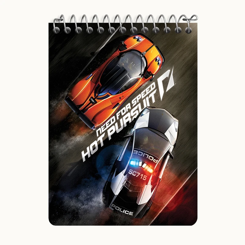 دفتر یادداشت 50 برگ خندالو طرح بازی نید فور اسپید (Game Need for Speed) کد N7874