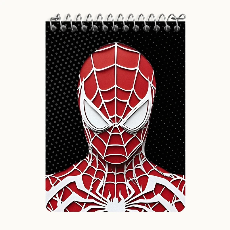 دفتر یادداشت 50 برگ خندالو طرح اسپایدرمن کد N7660