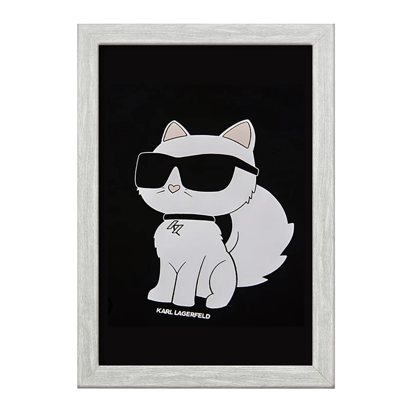 تابلو خندالو طرح گربه ی کارل لاگرفلد کد F4100