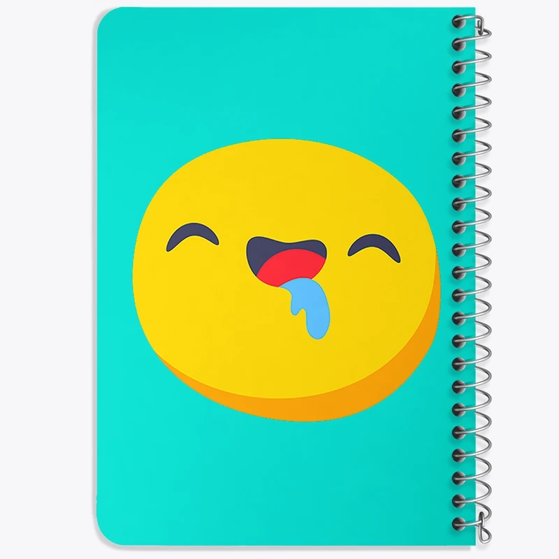 دفتر یادداشت 50 برگ خندالو طرح ایموجی Emoji  کد 2999