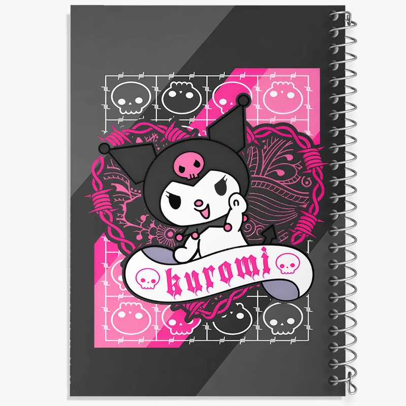 دفتر نقاشی 50 برگ خندالو طرح کرومی (Kuromi) کد N8238