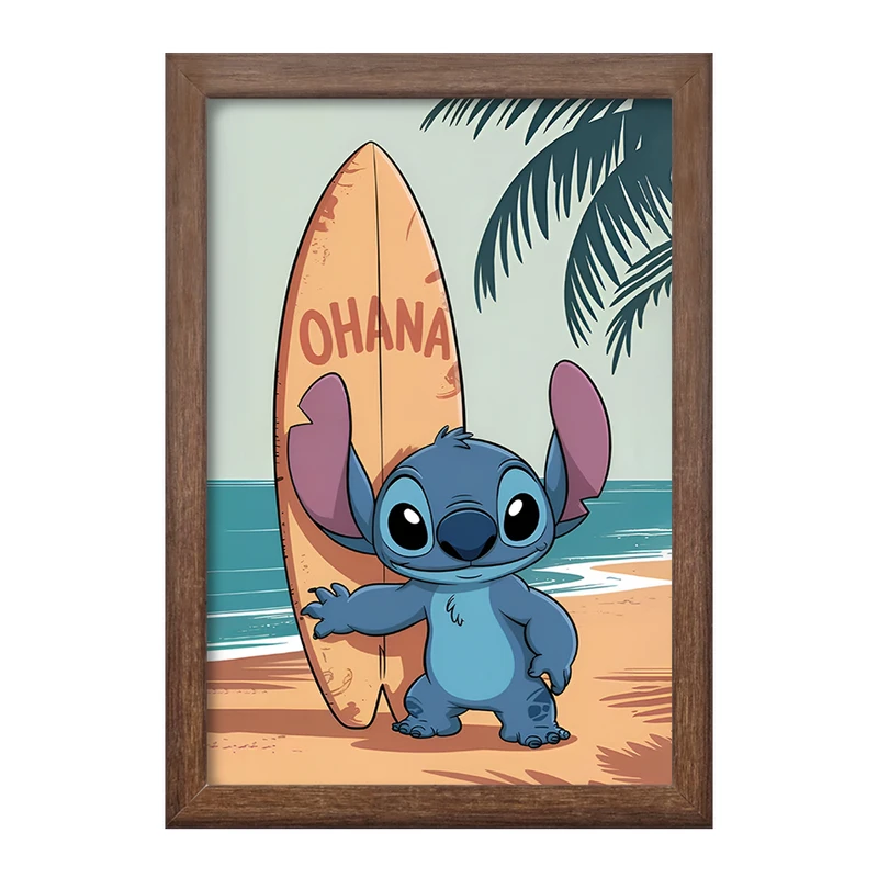 تابلو خندالو طرح استیچ (Stitch) کد F14394