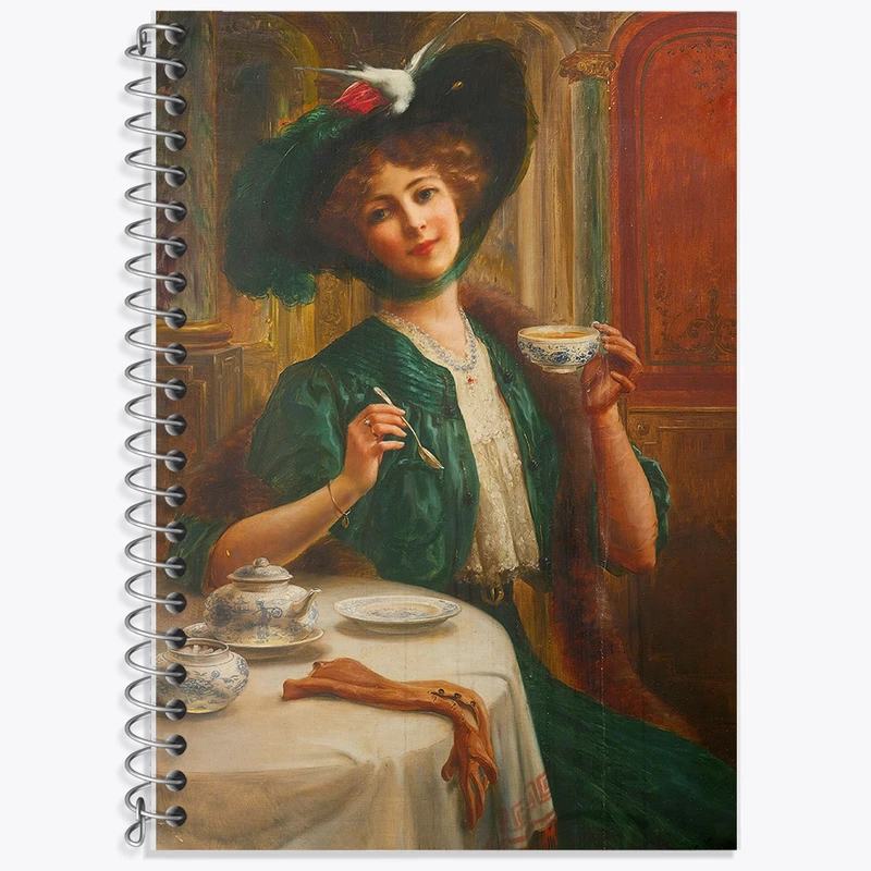 دفتر نت موسیقی 50 برگ خندالو طرح نقاشی سبک و وقار اثر امیلی ورنون کد F12219