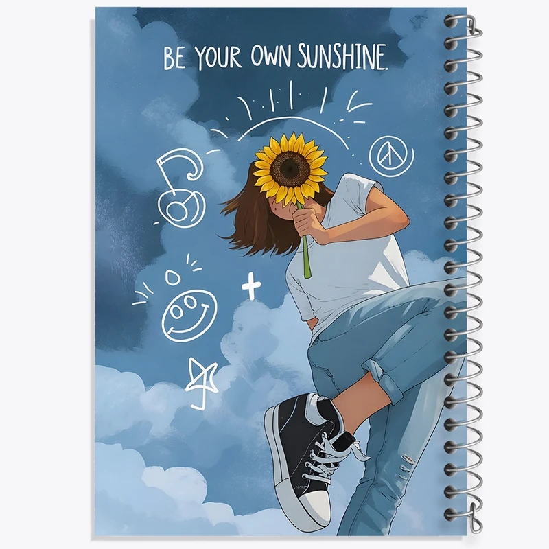 دفتر ژورنال نویسی 50 برگ خندالو مدل نقطه ای طرح دخترانه فانتزی کد N9159