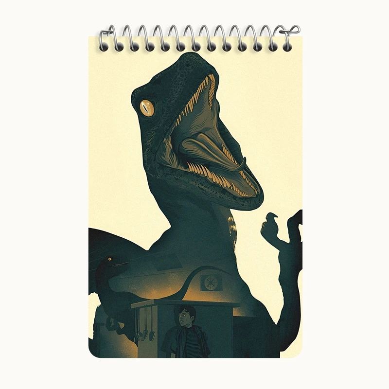 دفتر یادداشت 50 برگ خندالو طرح دایناسور (Dino) کد F13780