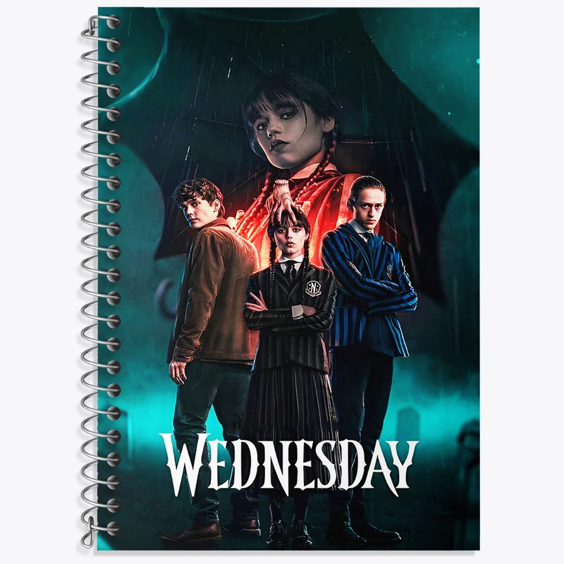 دفتر نت موسیقی 50 برگ خندالو طرح ونزدی (Wednesday) کد F4953