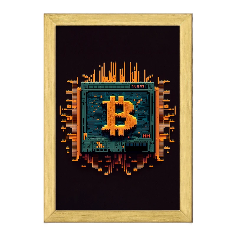 تابلو خندالو طرح بیت کوین (Bitcoin) کد F1616