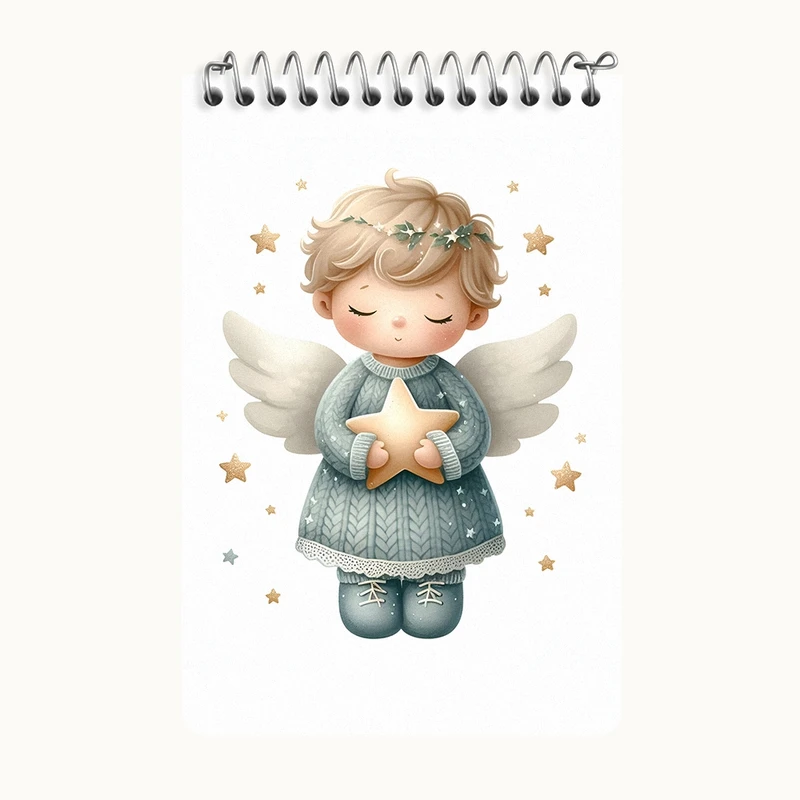 دفتر یادداشت 50 برگ خندالو طرح پسرانه کیوت کد F5153