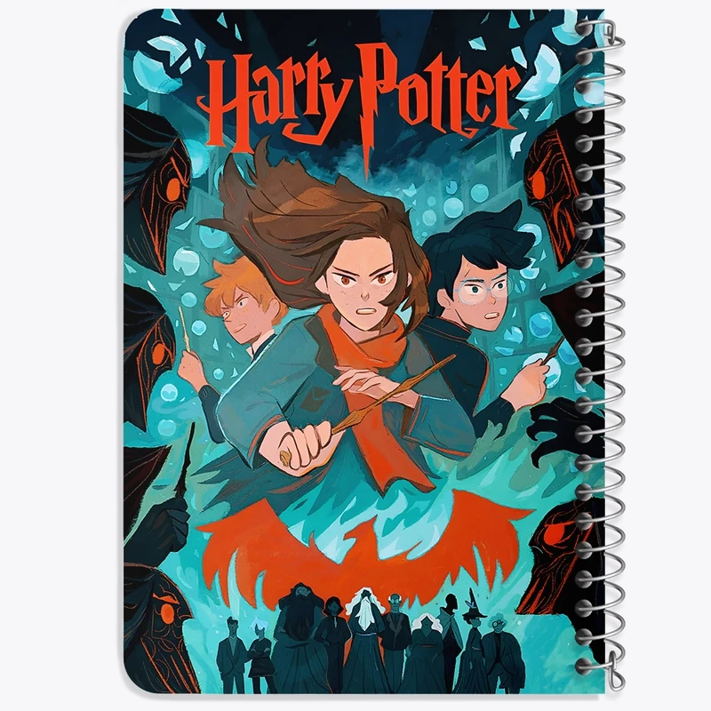 دفتر یادداشت 50 برگ خندالو طرح هری پاتر (Harry Potter) کد F8632
