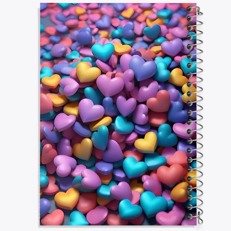 دفتر شطرنجی 50 برگ خندالو طرح قلب قلبی کد N6437