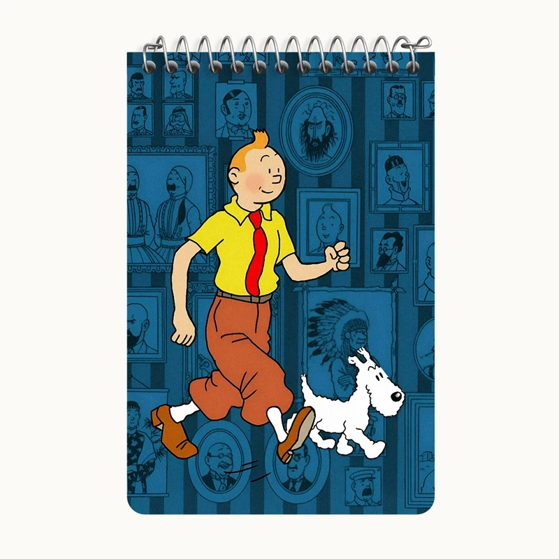 دفتر یادداشت 50 برگ خندالو طرح تن تن (Tintin) کد F10338