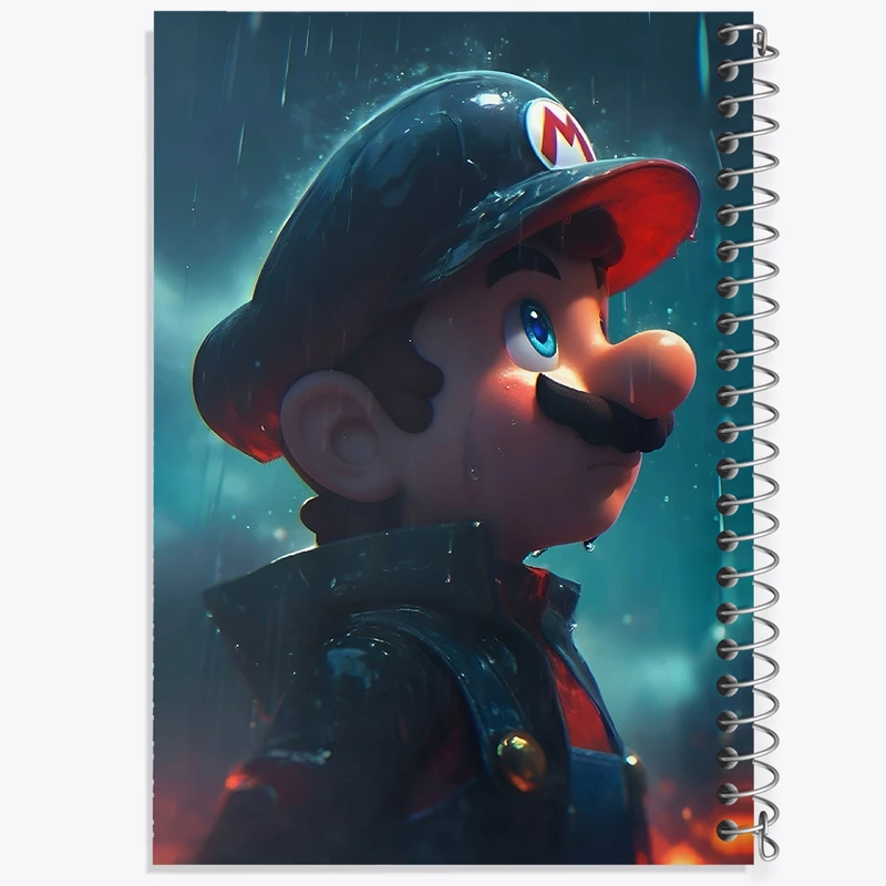 دفتر نقاشی 50 برگ خندالو طرح سوپر ماریو (Super Mario) کد F8998