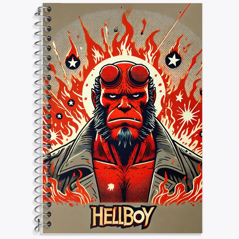 دفتر زبان 50 برگ خندالو مدل سه خط طرح پسر جهنمی کد F10326