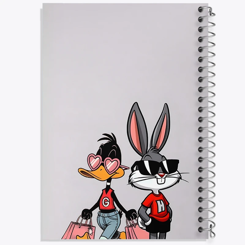 دفتر مشق 50 برگ خندالو طرح باگز بانی و دافی داک کد F3290