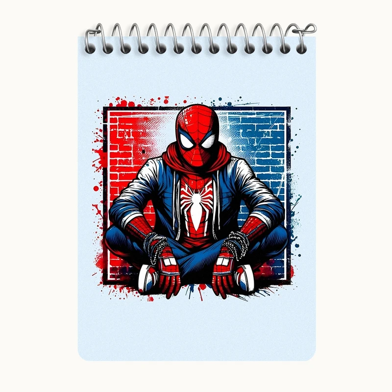 دفتر یادداشت 50 برگ خندالو طرح مرد عنکبوتی (Spider Man) کد N5153