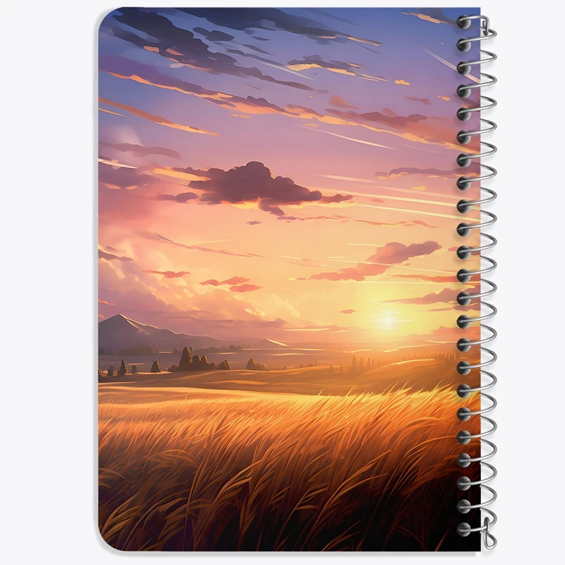 دفتر یادداشت 50 برگ خندالو طرح منظره غروب کد F5276