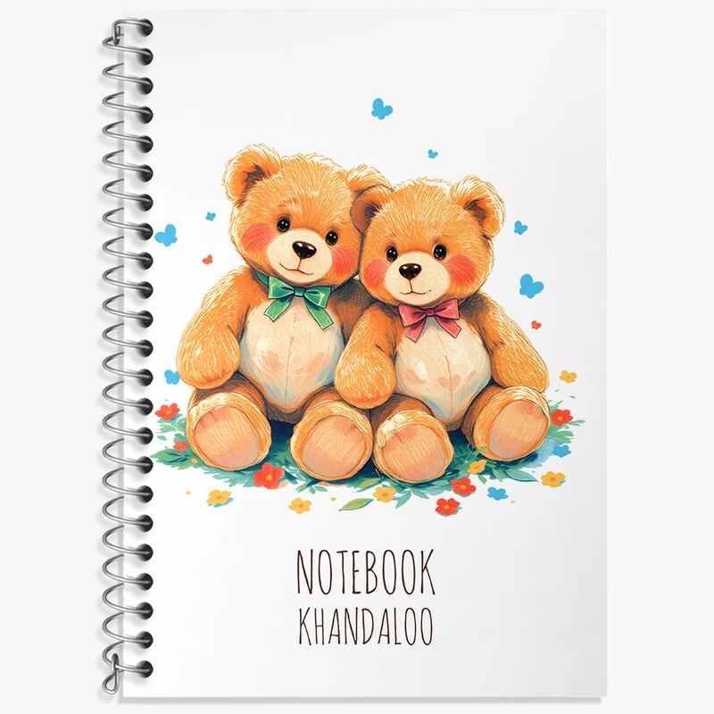 دفتر نت موسیقی 50 برگ خندالو طرح خرس کیوت کد N7775