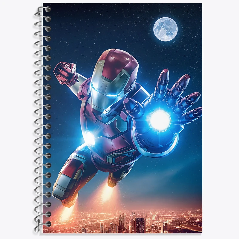 دفتر نت موسیقی 50 برگ خندالو طرح مرد آهنی مارول (Marvel) کد F10746