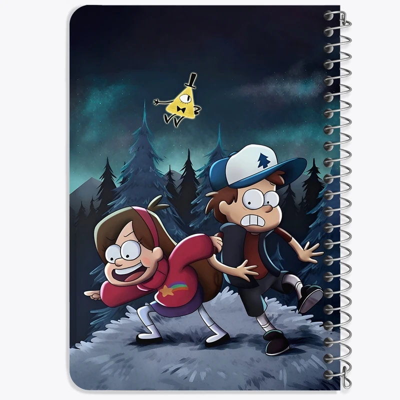 دفتر یادداشت 50 برگ خندالو طرح آبشار جاذبه (Gravity Falls) کد F6923
