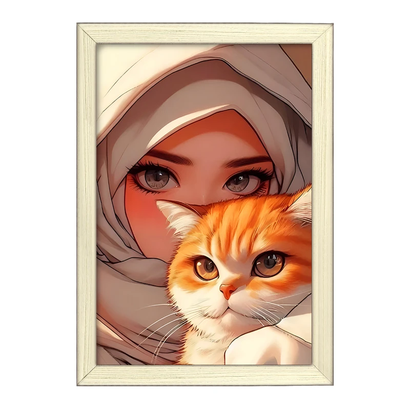 تابلو خندالو طرح دخترانه باحجاب کد F8479