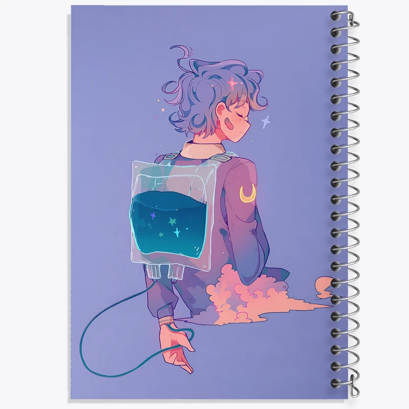 دفتر شطرنجی 50 برگ خندالو طرح دخترانه فاتزی کد N8217