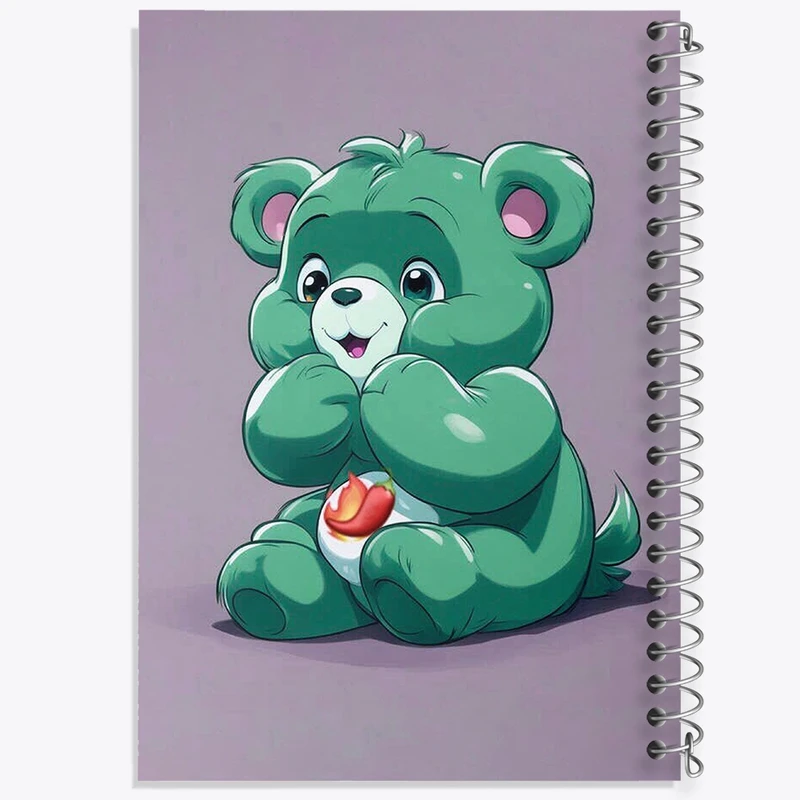 دفتر طراحی 50 برگ خندالو طرح خرس مهربون کد N7