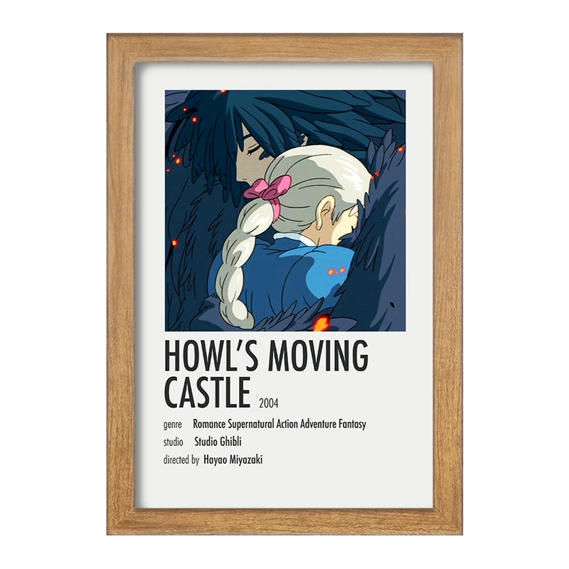 تابلو خندالو طرح انیمه قلعه متحرک هاول کد F13462