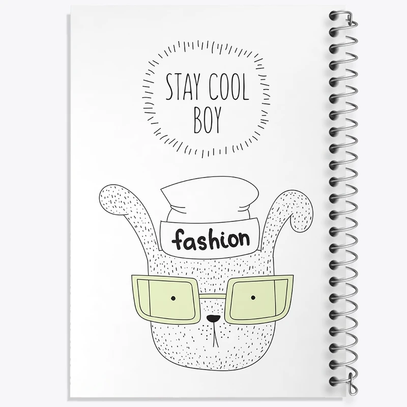 دفتر طراحی 50 برگ خندالو طرح خرگوش بامزه کد N1558