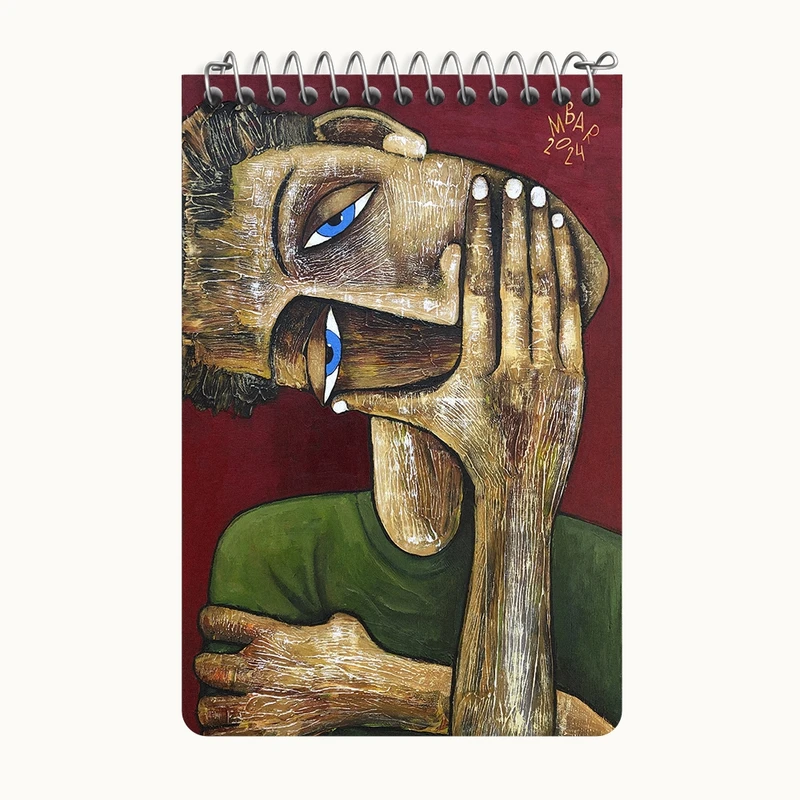 دفتر یادداشت 50 برگ خندالو طرح نقاشی جاده های کمی پیموده شده‌اند اثر میخائیل بارانوفسکی کد F12292