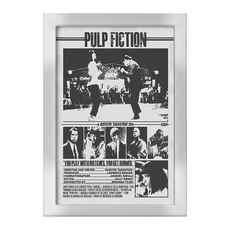تابلو خندالو طرح پالپ فیکشن (Pulp Fiction) کد F13509
