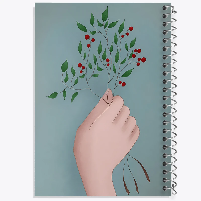 دفتر مشق 100 برگ خندالو طرح دسته ی گل کد N8184