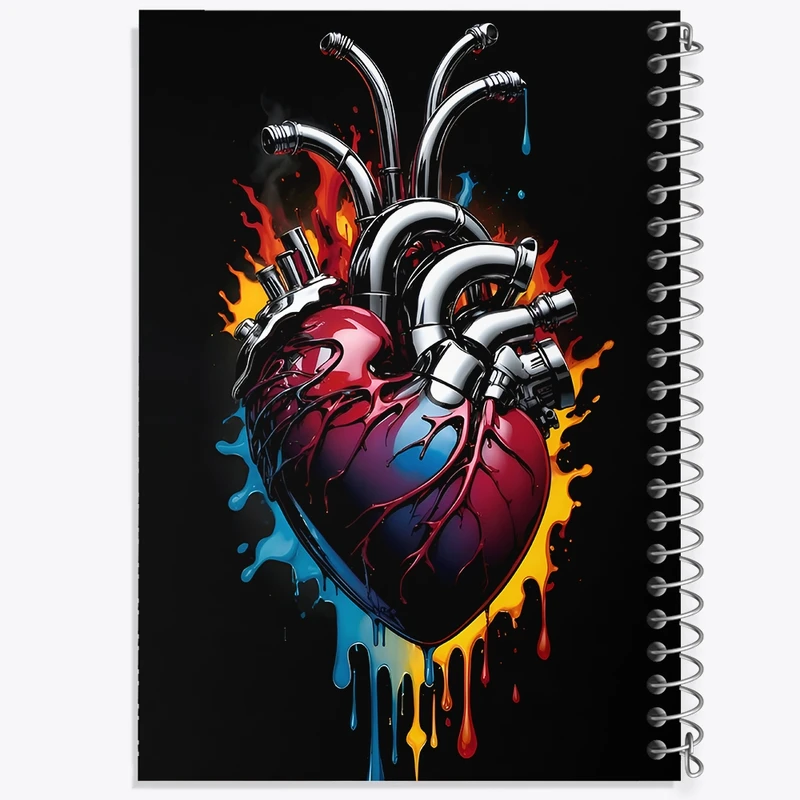 دفتر طراحی 50 برگ خندالو طرح قلب کد F11793