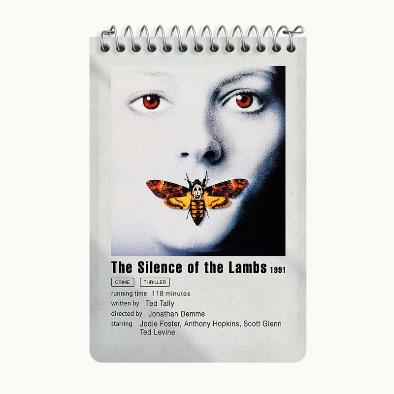 دفتر یادداشت 50 برگ خندالو طرح سکوت بره‌ها (The Silence of the Lambs) کد F11312