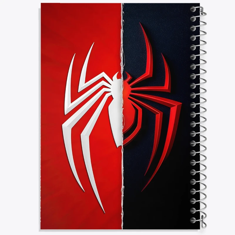 دفتر طراحی 50 برگ خندالو طرح مایلز مورالز مردعنکبوتی کد 30830