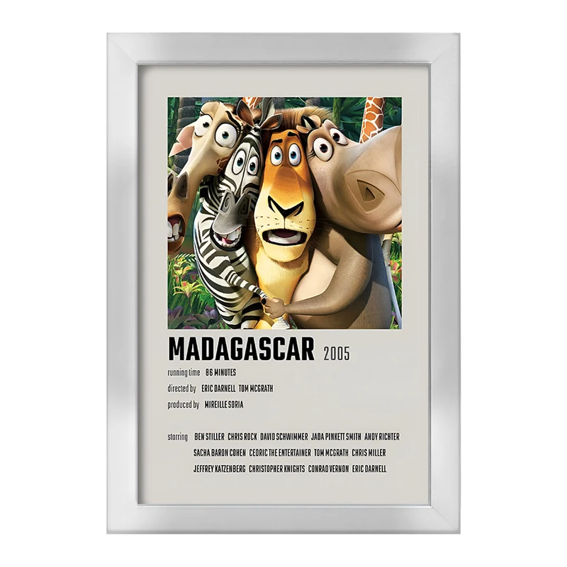 تابلو خندالو طرح ماداگاسکار (Madagascar) کد F14207
